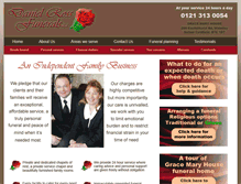 Tablet Screenshot of danielrossfunerals.co.uk